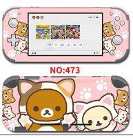 สติกเกอร์อุปกรณ์ป้องกันผิวหนังหน้าจอไวนิลสกิน Rilakkuma Korilakkuma สำหรับ Nintendo Switch Lite คอนโซลกิน