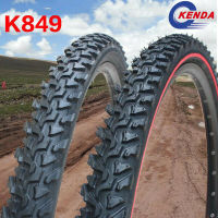 KENDA ยาง K849 2426นิ้วยางจักรยานเสือภูเขา1.952.1 40-65PSI Thicken ขอบสีแดง Cross-Country ยาง27TPI จักรยานอะไหล่