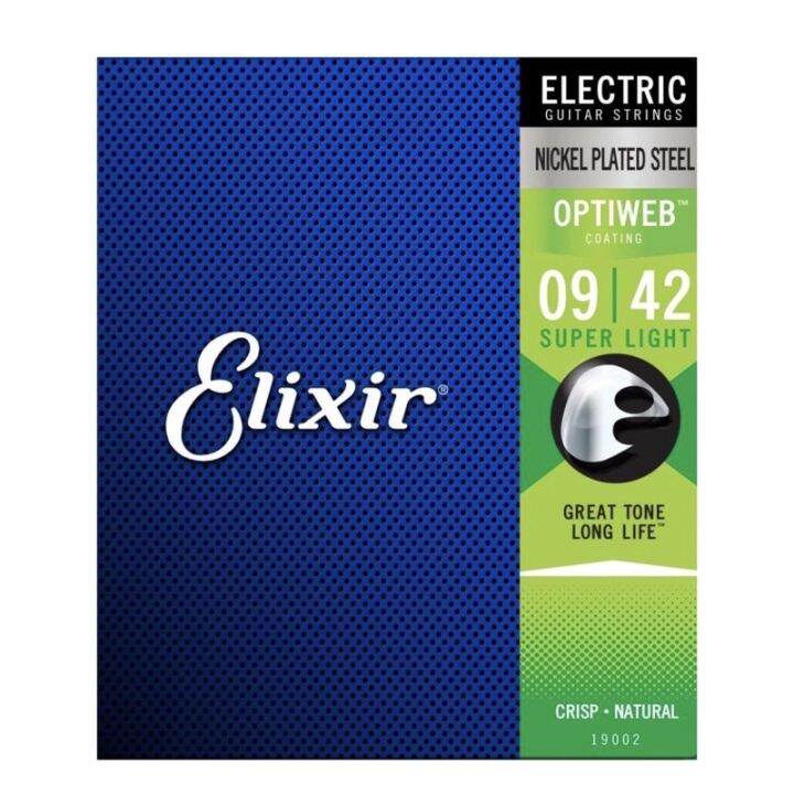 Elixir Electric Nickel Plated Steel Guitar Strings with OPTIWEB Coating
