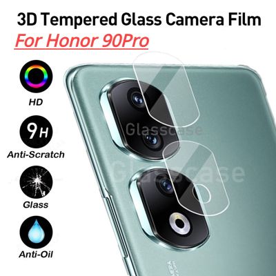 3D ฟิล์มกระจกนิรภัย9ชั่วโมงสำหรับ Honor 90 Pro Honor90 90Pro Honor90Pro 5G 2023เลนส์กล้องถ่ายรูปปกป้องหน้าจอฟิล์มกระจกป้องกันเต็มรูปแบบฝาหลัง
