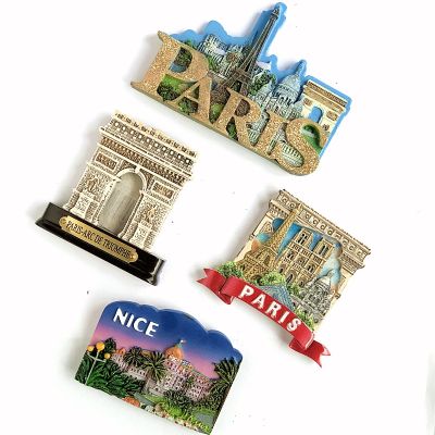 French Paris Triomphe Provence Strasbourg Alsace Nice Magnetic 3d Refrigerator Sticker Travel Souvenir Collection Gift