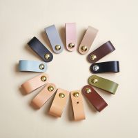 【CW】 Thickened Leather Cabinet Door Handle Wardrobe Drawer Knob Hole Suitcase Decoration