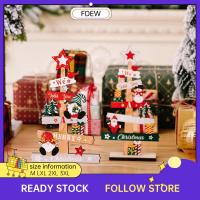 ของเล่นการ์ตูนพรรคเด็ก FDEW เครื่องประดับที่เป็นไม้คริสต์มาสของเล่นสีสันสดใสตกแต่งคริสต์มาสเครื่องประดับตุ๊กตาไม่มีหน้า