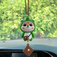 Anime Car Interior Decoration Cute Cartoon Shiba Inu Auto Rearview Mirror Pendant Decoration For Car Gift Interior Accessories