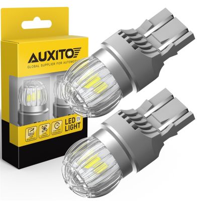 【CW】AUXITO 2Pcs T20 LED 7440 WY21W W21W LED Bulbs 7443 W21/5W LED Red White Super Bright Backup Reversing Light for Car Signal Lamp