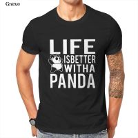 Panda Shirt Mens Sport T-Shirt Black 90S For 104849 【Size S-4XL-5XL-6XL】