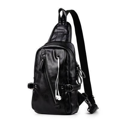 Luxury Designer Chest Bag Men Double Zipper Sling Bag Business Mens Chest Bags Crossbody Shoulder Bag Men Casual Chest Pack Bag