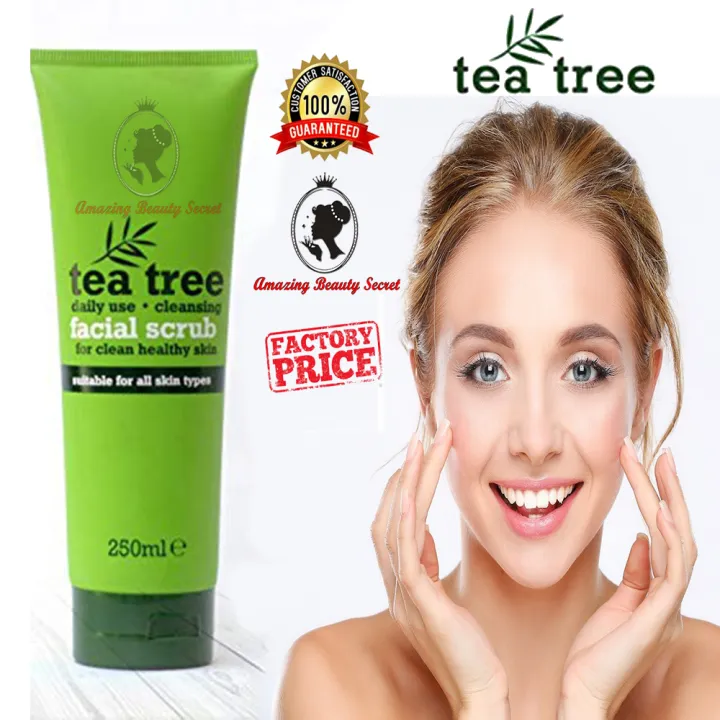 Tea Tree Facial Scrub create Healthy young fresh looking skin removes