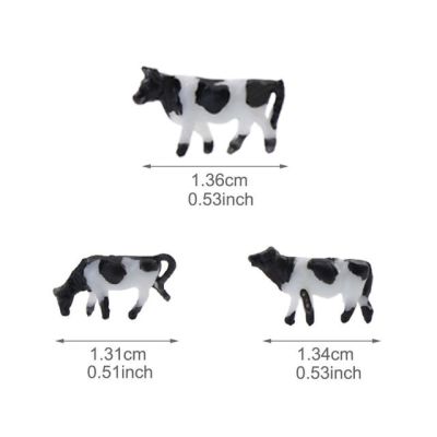 ใหม่ (สไตล์) วัวและ N แบบจำลองย่อขนาดวัวโมเดลสัตว์เลี้ยงในฟาร์มขนาดเล็กสำหรับรูปแบบทางรถไฟรูปแบบที่แตกต่างกันท่าทางมินิ