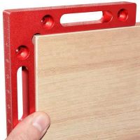 4 Pcs 90 Degree Positioning Squares Right Angle Corner Clamping Square with 4 Pcs 4 Inch F-Shaped Bar - A