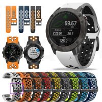 [HOT JUXLLKBKOW 514] 22 26มม. สายนาฬิกาซิลิโคนกีฬาสำหรับ Garmin Fenix 6X 6Pro 5X 5Plus 3 HR Enduro/Instinct Easy Fit นาฬิกา Quick Release สายรัดข้อมือ