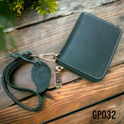 GP032 กระเป๋าสตางค์หนังแท้ซิปรอบใบสั้นแบบ 1 ซิป GPBAGS