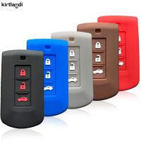 Silicone Key Holder Keychian Essories For Mitsubishi Outlander 3 Pajero Sport ASX 2019 2020 2013 Car Key Cover Case Key Chain