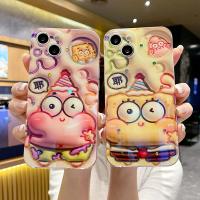 สพันชบ็อบสแควร์แพนท์ขยาย3D เพชรวิบวับบลูเรย์ใหม่เคสโทรศัพท์มือถือรูปการ์ตูน Reno7 OPPO/6/5/4/3pro เคสโทรศัพท์มือถือ A72ซิลิโคน A93รวมทุกอย่าง R17 R15ผู้หญิง