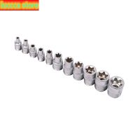 11 PCs female E Torx star plug Set Rail E4 - E20 star pair external socket Set