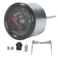 เครื่องวัดอุณหภูมิน้ำมันทนต่อสภาพอากาศขนาดกะทัดรัดติดตั้งง่าย24V Oil Temp Gauge 52Mm Point Type สำหรับรถบรรทุกสำหรับเครื่องกำเนิดไฟฟ้า