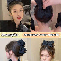 VK SHOP คลิปผมโบว์ด้านหลังสไตล์ฤดูใบไม้ผลิ ห่วงใยสูง ใหญ่ สวยงาม