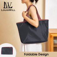 LouisWill Foldable Shopping Bag Reusable Grocery Bags Waterproof Washable