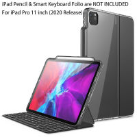 For iPad Pro 11 Case (2020) [ONLY Compatible with Official Smart Keyboard Folio] I-BLASON Halo Hybrid Cover with Pencil Holder Bag Accessories