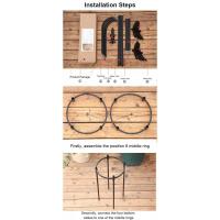 Trellis สำหรับพืชปีนเขาโลหะเถาในร่มรองรับโรงงานทาวเวอร์มะเขือเทศพืช Trellis สำหรับการปีนเขาสนับสนุนกุหลาบผัก