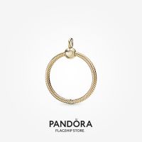 Official Store Pandora Moments 14k Gold Plated Medium O Pendant