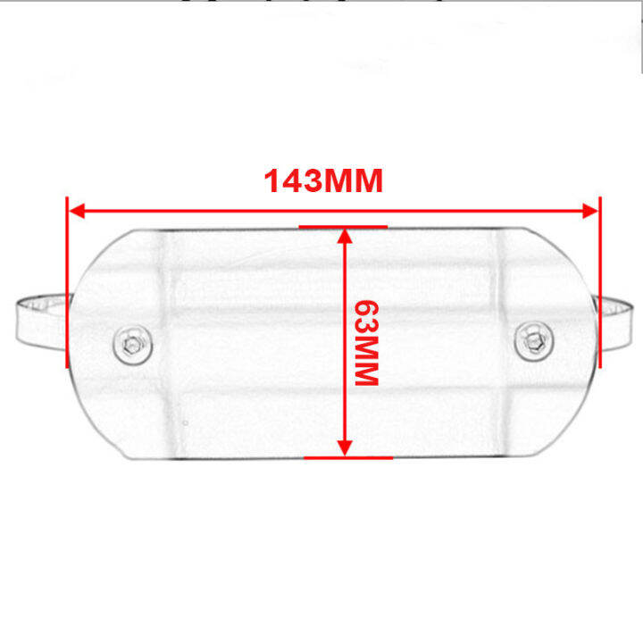 ท่อไอเสียความร้อนโล่สำหรับ-yamaha-fazer-600-r3-2019-r6-2007-r1-2004-tdm-900-pw50-pw-50-yz-250-fz6n-รถจักรยานยนต์อุปกรณ์ไอเสีย