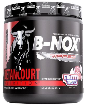 Betancourt Nutrition B-NOX Ripped (30 Servings), Pre-Workout Formula, Keto-Friendly, Endurance Builder, Powder, Preworkout fat-burning blend of L-carnitine Endurance Muscle BURNS FAT