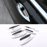 4pcs ABS Chrome Polish Silver Door Bowl Cover Trim Car Accessories For Benz W213 E Class 16-17 W205 C-class GLC X253