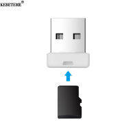 KEBETEME มินิการ์ดรีดเดอร์,เครื่องอ่านการ์ด USB 2.0 TF ความเร็วสูงสำหรับแล็ปท็อปคอมพิวเตอร์