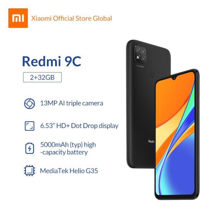 xiaomi-redmi-9c-ram-3-rom-64-โทรศัพท์มือถือ-สมาร์ทโฟน-มือถือ-เสียวหมี่-โทรศัพท์xiaomi-หน้าจอ-6-53-นิ้ว-จอใหญ่-โทรศัพท์ใหม่ล่าสุด-โทรศัพท์แอนดรอยด์