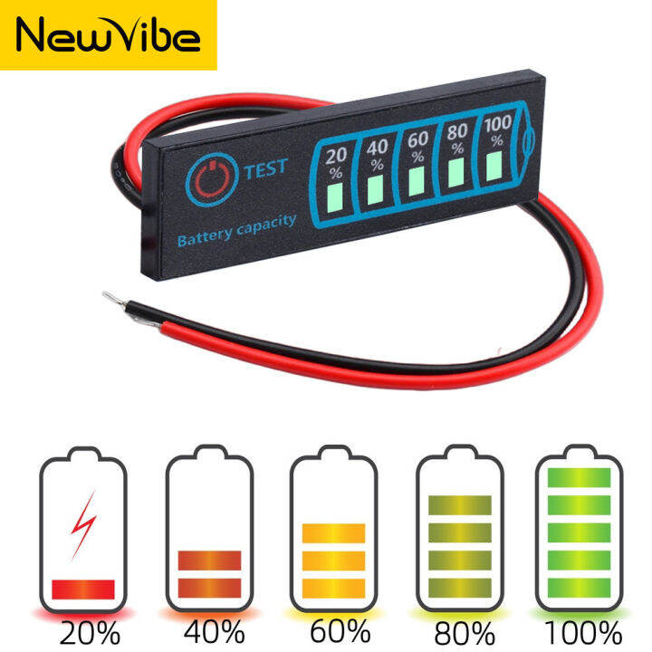 【NewVibe】2S-8S B-attery Level Indicator ,18650 Li-ion Lipo Lithium DC5 ...