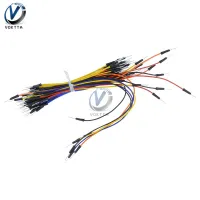 【In-Stock】 AUGIENB mall 65ชิ้น/ล็อต Bread Plate Line Solderless Flexible Breadboard Wires Cables Jump Code Wire Connector Kit