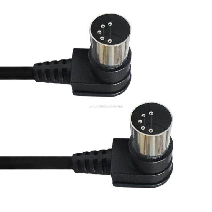 chaunceybi-din-5pin-degrees-elbow-cable-plug-male-to-extension-cord-midi-din-5pin