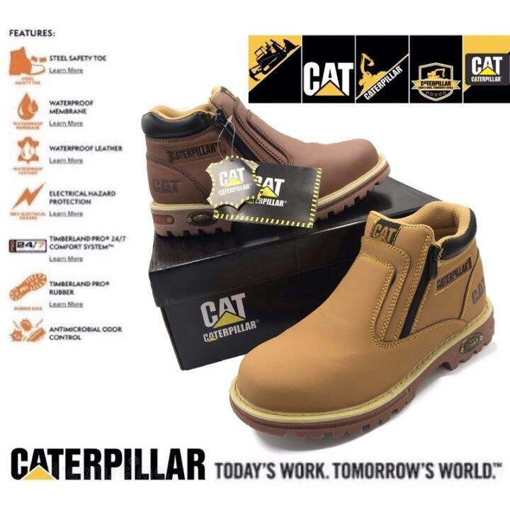 CAT Caterpillar Extremely Protection Top Safe Heavy Duty Safety Boots Kasut Safety Caterpillar