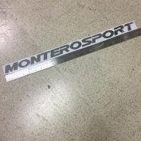 โลโก* MONTEROSPORT ติดฝากระโปรงหน้า  มิตชูบิชิ ตัวอักษรแยก สีเงินชุบโครเมี่ยม