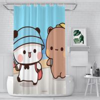 Spring Outing Bathroom Shower Curtains Bubu Dudu Cartoon Waterproof Partition Unique Home Decor Bathroom Accessories