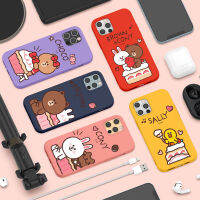 line friends เคสศัพท์มือถือเลียนแบบเคสป้องกันของเหลวชุด Xiaotiantian เหมาะสำหรับ 14promax~