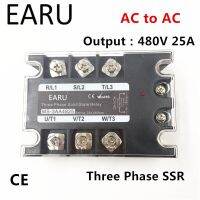 【❉HOT SALE❉】 Eunice Sport Shop Tsr-25aa Ssr-25aa สามเฟสโซลิดสเตทรีเลย์ Ac90-280v อินพุทควบคุมไฟฟ้ากระแสสลับ30 ~ 480โวลต์เอาท์พุตโหลด25a 3เฟส Ssr Aa4825พลังงานสูง