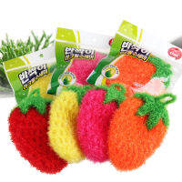【cw】3 PcsLot Strawberry Dish towel Dish cloth Scrubber Susemi Scrubby Dish Scrubbie