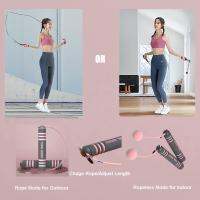 Stock ready Justdo Jump Rope Fitness Sport Weight-bearing Skipping Rope Hopping Rope Ropeless IndoorOutdoor