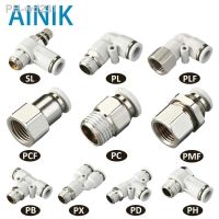 Pneumatic Fitting Pipe Connectors High Quality White Hose Fittings 1/4 1/2 6mm 8mm BSP Thread Quick Coupling Air Tube Connector