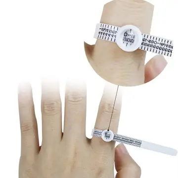 1pc Plastic Ring Ruler, US Size Finger Standard Soft Ruler Ring