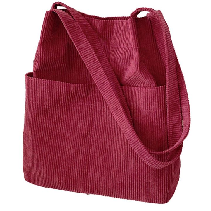 Lazy Wind Corduroy Bucket Bag Women's Korean Shoulder Bag | Lazada PH