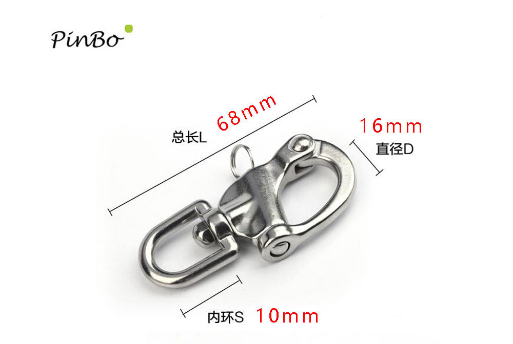 Stainless Steel Quick Release Boat Chain Shackle Swivel Snap Hook 70mm-fi 