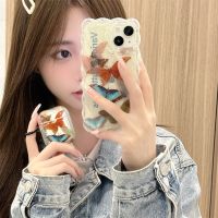 [COD] and style butterfly laser card 14Promax/13Pro mobile phone case suitable for iPhone11/12pro soft