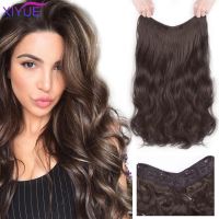 【DT】hot！ Wavy Culry U-Shaped Half Wig for Female Wigs Resistant Synthetic Fake Hair