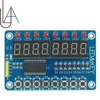 จอแสดงหลักโมดูล TM1638สำหรับ AVR Arduino ชิ้นส่วนวงจรไฟฟ้า8บิตหลอดไฟแอลอีดีดิจิทัล8บิต