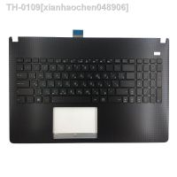 ✑ xianhaochen048906 Novo teclado russo para asus x501 x501a x501u x501ei x501x x501xe preto com palmrest capa superior