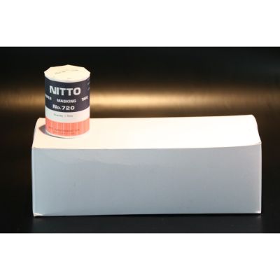 กระดาษกาวนิตโต้ NITTO  1 กล่อง ของแท้ กระดาษกาวย่น (10 แถว = 50 ม้วน)