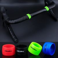 【LZ】♦₪♘  Road Bike Handlebar Tape Anti-Skip Rubber Silicone Plug Bicycle Handlebar End Bar Tape Fixed Ring Waterproof Wear 1 Par